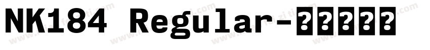 NK184 Regular字体转换